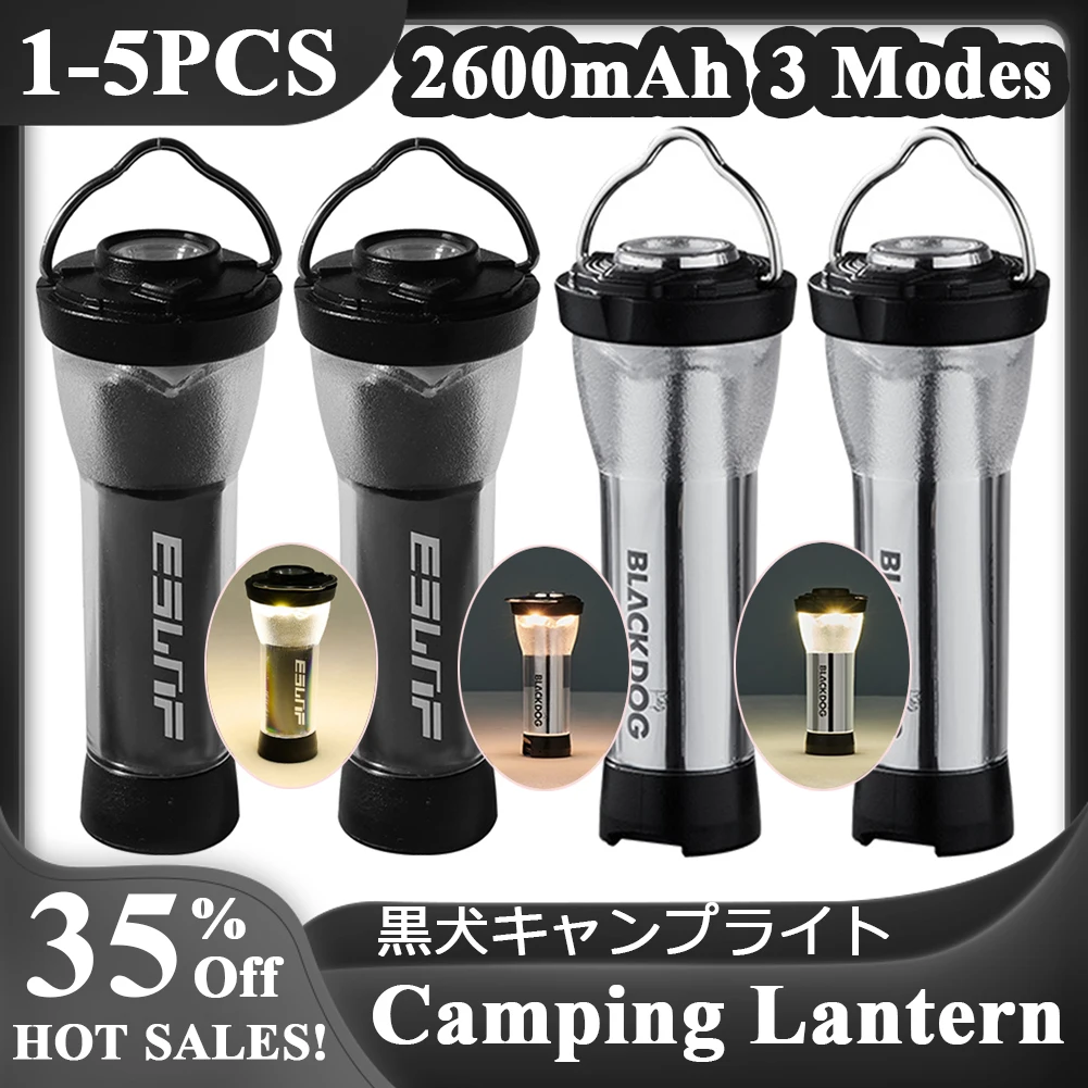 캠핑 랜턴 3 모드 방수 야외 조명 1 5 개, 2600mAh, 비상 LED 램프, 등대, 충전식| | - AliExpress