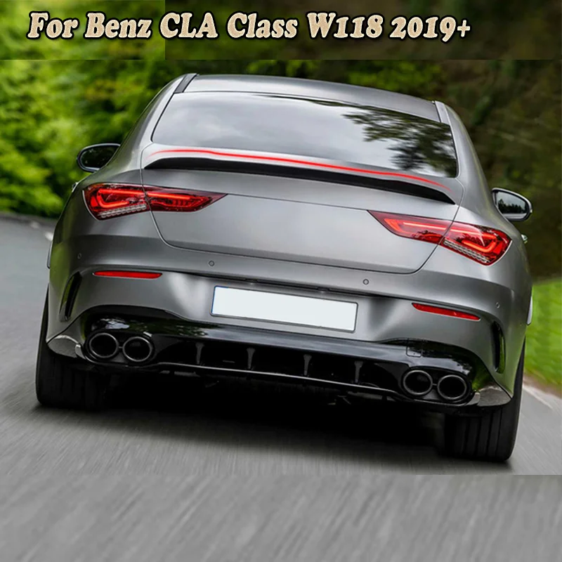 

Автомобильный задний спойлер на крышу багажника для Mercedes Benz CLA C118 аксессуары W118 CLA180 CLA200 AMG Line глянцевый черный комплект для тюнинга заднего крыла