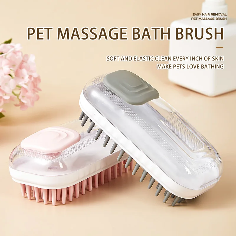 BathroomPuppyBigDogCatBathBrushMassageGlovesSoftSafety