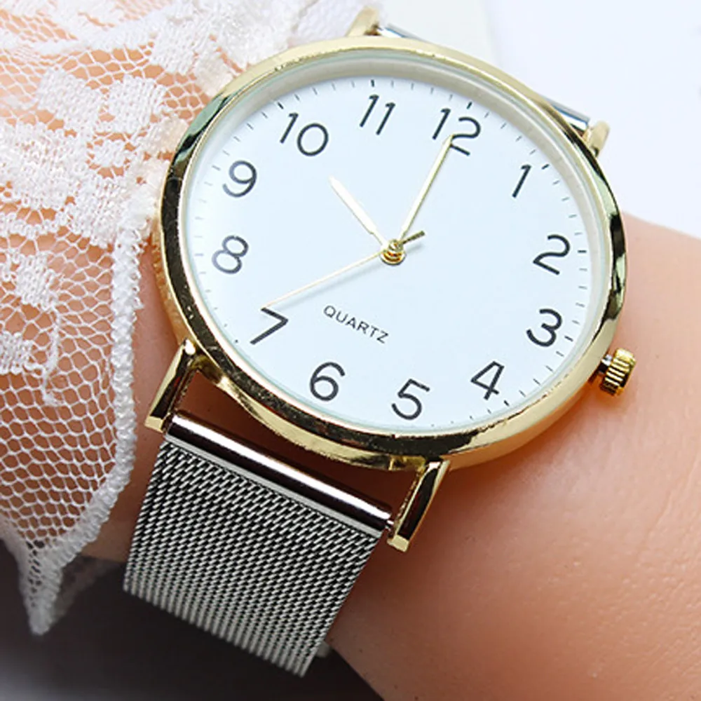 

2023 Fashion Minimalist Watches Quartz Round Clock Stainless Steel Strap Minimalist Dial Watch Outdoor Dial Clock Reloj Hombre
