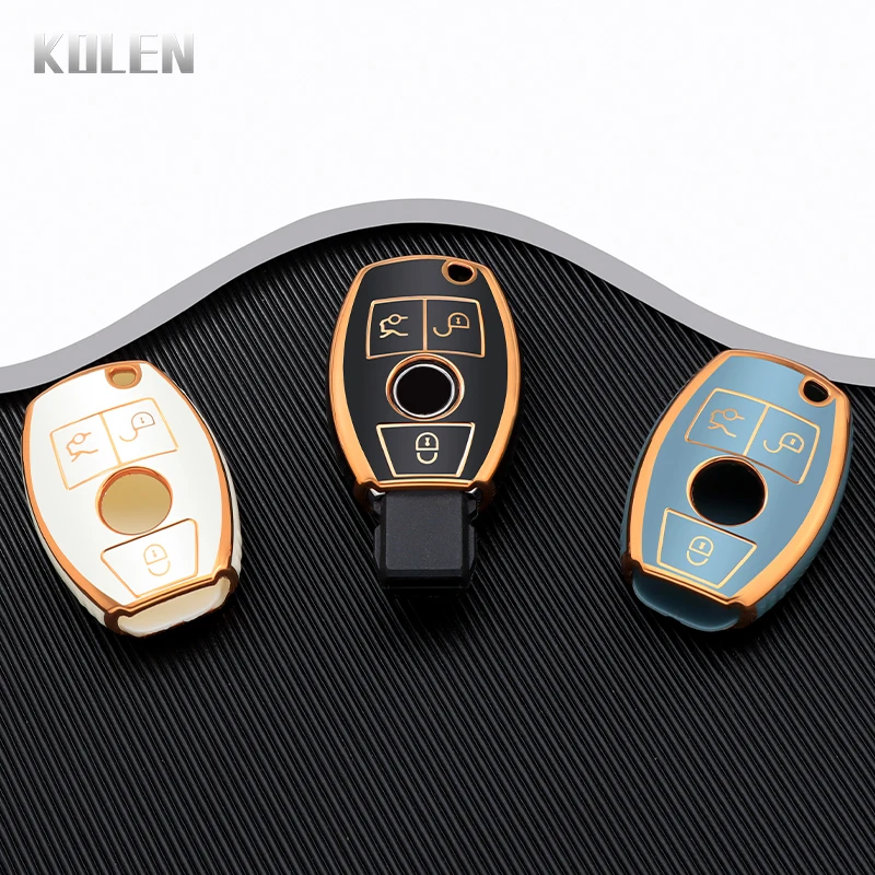 TPU Car Remote Key Case Cover Shell Fob For Mercedes Benz A C E S G Class GLA CLA GLK GLC CLS W204 W463 W176 W251 W205 AMG