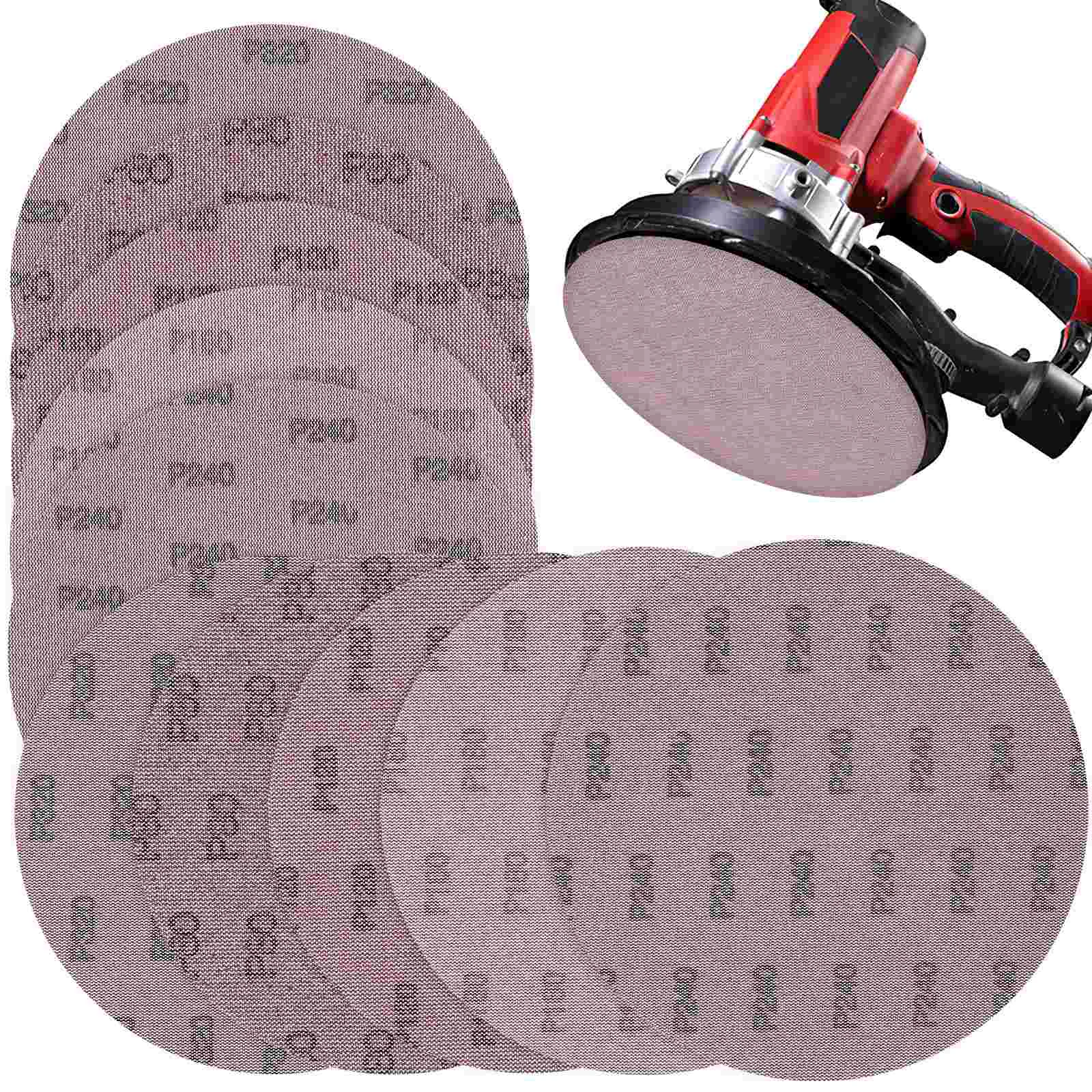 Sander Sandpaper Track Random Orbital Sanders Grey Aluminum Oxide Sanding Discs