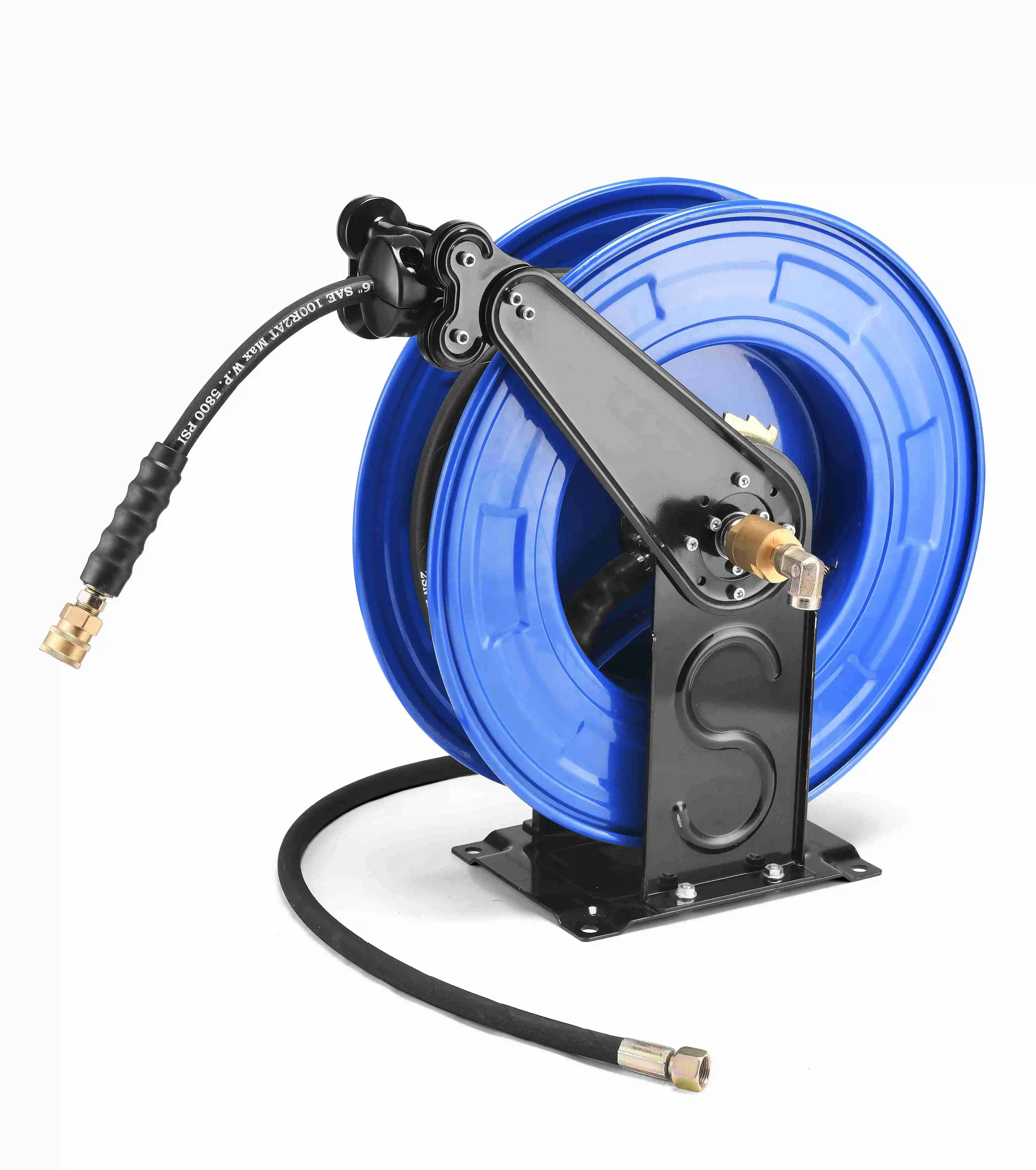 gun hydraulic rubber reel for high pressure hose water oil grease