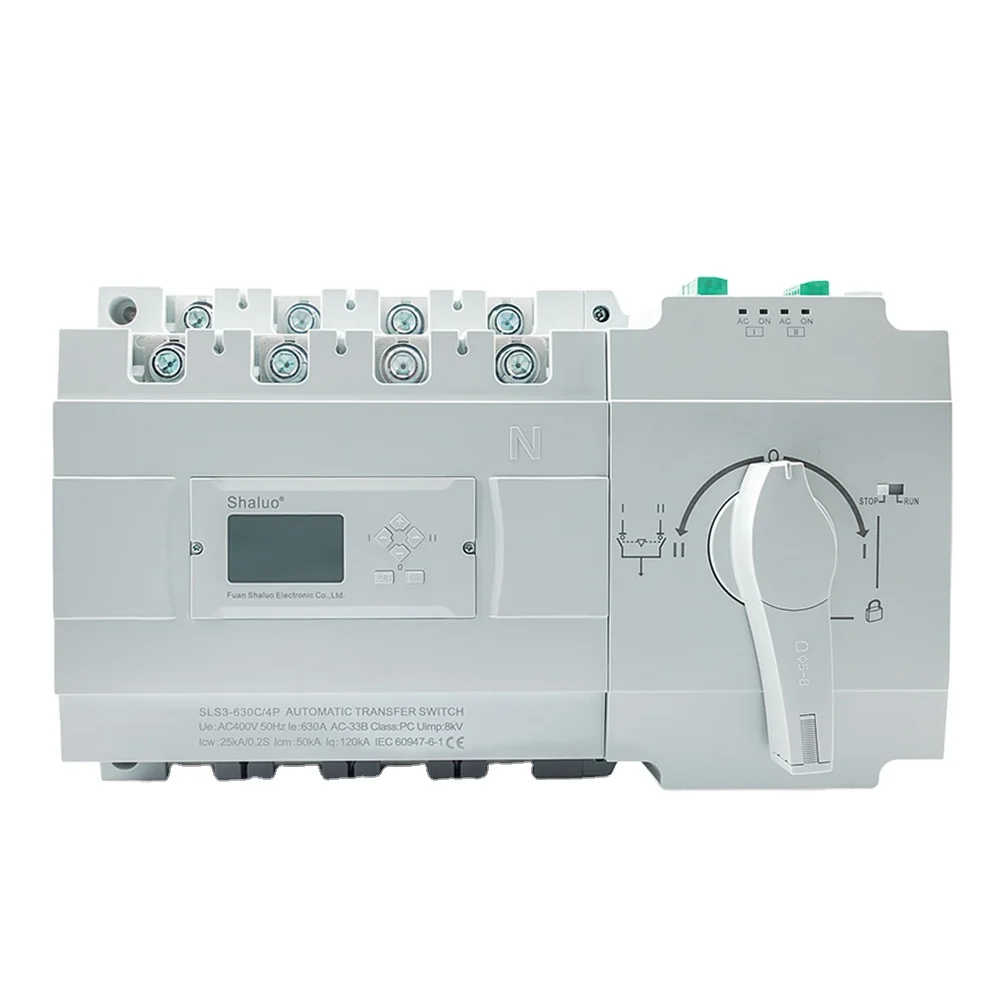 C Type ATS Dual Power Automatic Transfer Switch AC220V Diesel Generator Controller Auto Changeover  Converter ats yuye electromagnetic drive n type 16a 400a automatic transfer switch two positions and split type