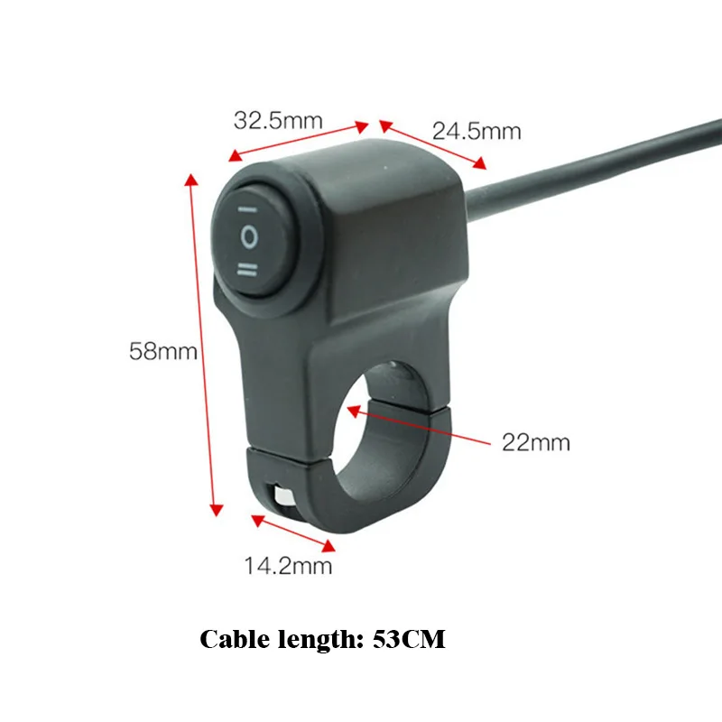 Aluminum Alloy Motorcycle Switch for High Low Beam Turn Signal
