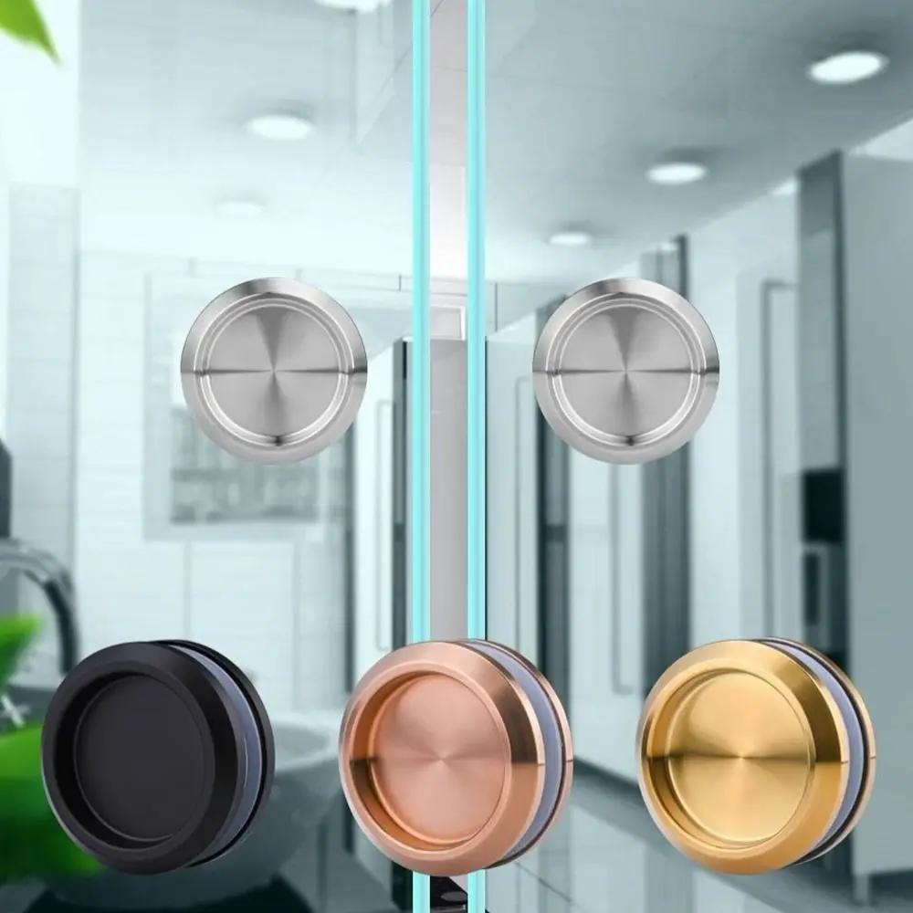 Door Handles Multifunctional Invisible Stainless Steel Embedded Sliding Glass
