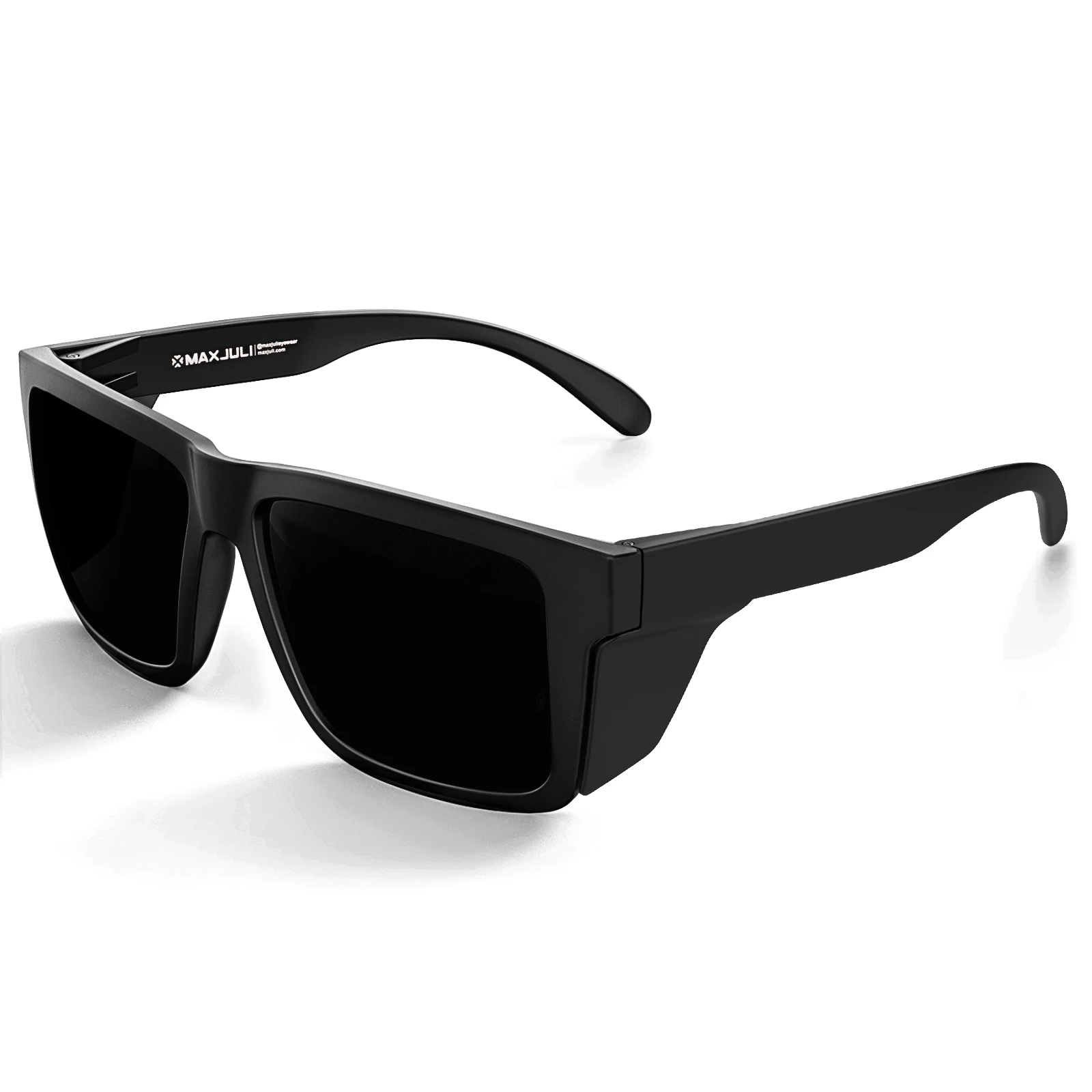 MAXJULI XXL Z87 Sicherheits-Sonnenbrille für Herren und Damen mit großem Kopf, TR90, umwickelbare UV400-Schutzbrille, übergroße Seitenschutzbrille 8228S – Detail 19