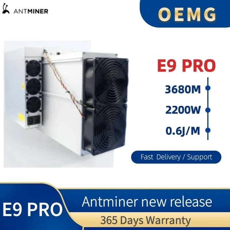 

New Antminer E9 Pro 3680MH/s from Bitmain mining EtHash algorithm with hashrate 3.68Gh/s E9pro Include Power Supply