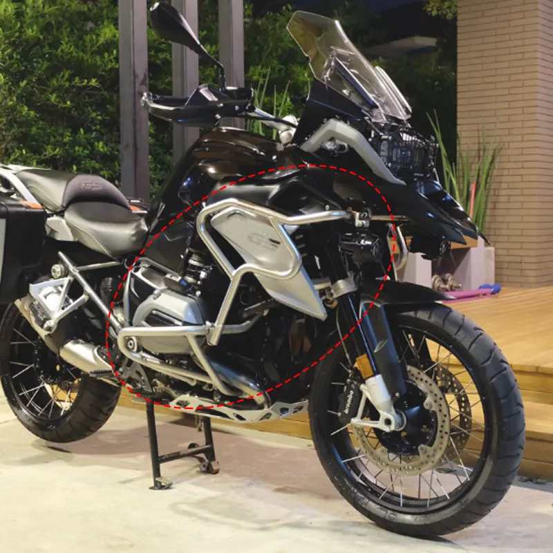Motorcycle Accessories Fit For BMW R1200GS R1200 GS R 1200GS R 1200 GS 2013-17 Motorcycle Upper&Lower Bumper Crash Bar Engine Guard Protector