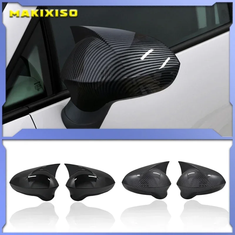 

2 шт., зеркальные крышки из АБС-пластика для Seat Leon MK2 2009-2012