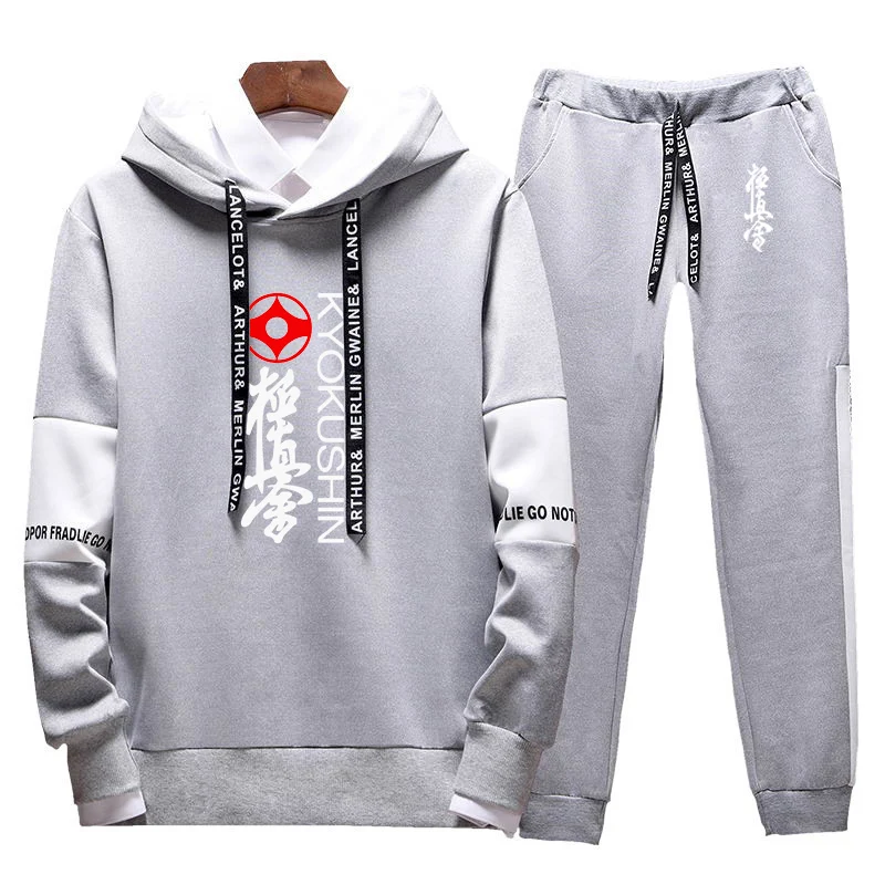 Kyokushin Karate Printing Fashion 2023 New Man's Spring Autumn Long Sleeves Tracksuit Casual Sweatshirts Sweatpants 2-Piece Set