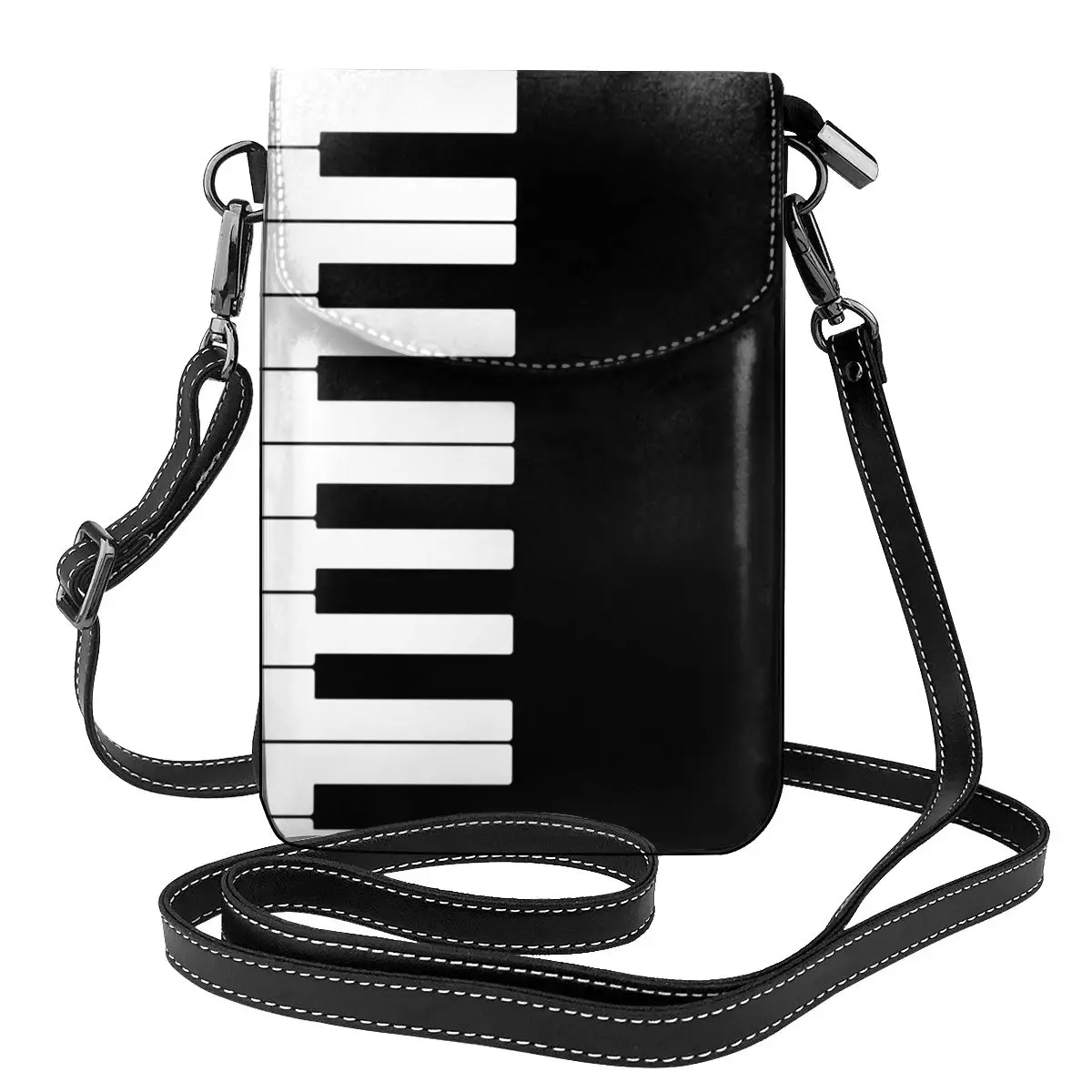 Guitar Shaped Purse – PU Leather Crossbody Shoulder Bag For Women, Wine Red, Adjustable Strap