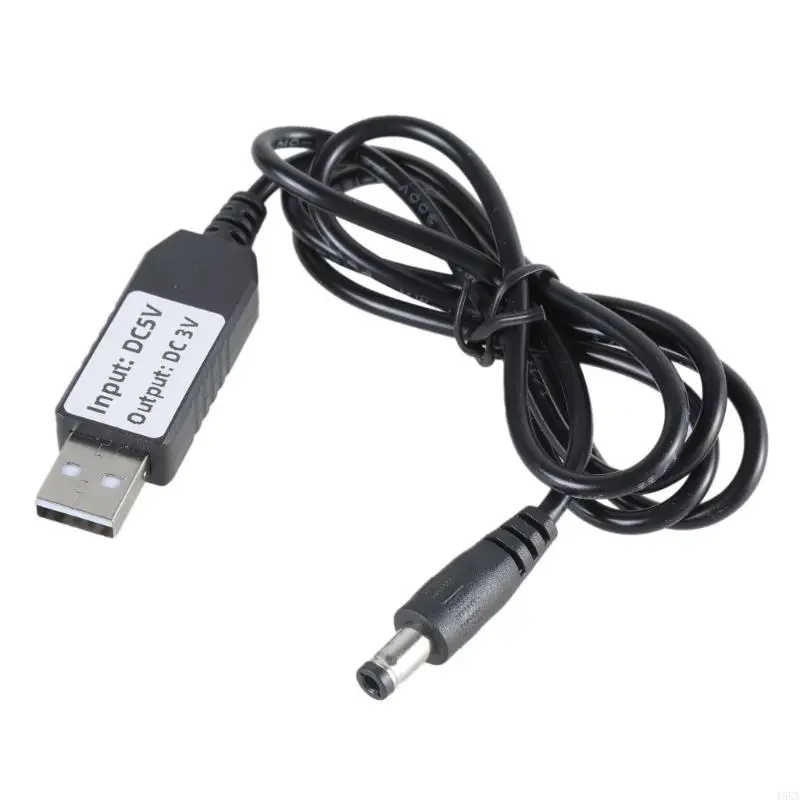 Universal 5V USB to 3V DC5521 Plug Male Power Cord Charging Cable Wire for Clocks, Toy, Thermometers 3.28ft Length