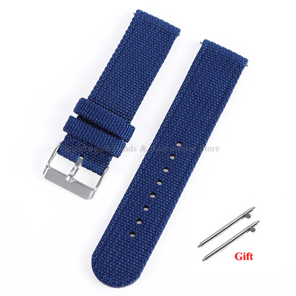 Versatile Nylon Canvas Sport Watch Band – Soft, Quick-Release Bracelet