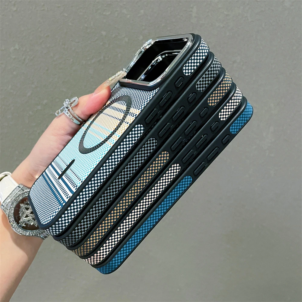 Slim Magnetic Striped Shockproof Case - Ultra Thin & Colorful Cover