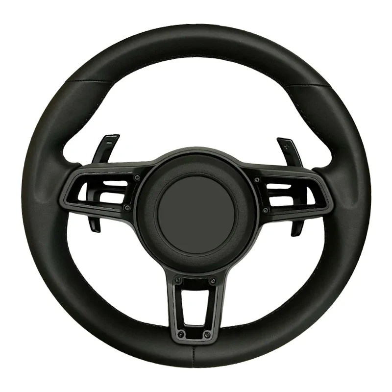 Universal Fit 스포츠 스티어링 휠 - 911/Cayman/718 모델용 탄소 섬유 및 Alcantara 하이브리드(빠른 설치)