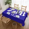 Customized Zeta Phi Beta Sorority Logo Rectangular Tablecloth Oilproof Table Cloth Greek Letter 1920 Table Covers 1