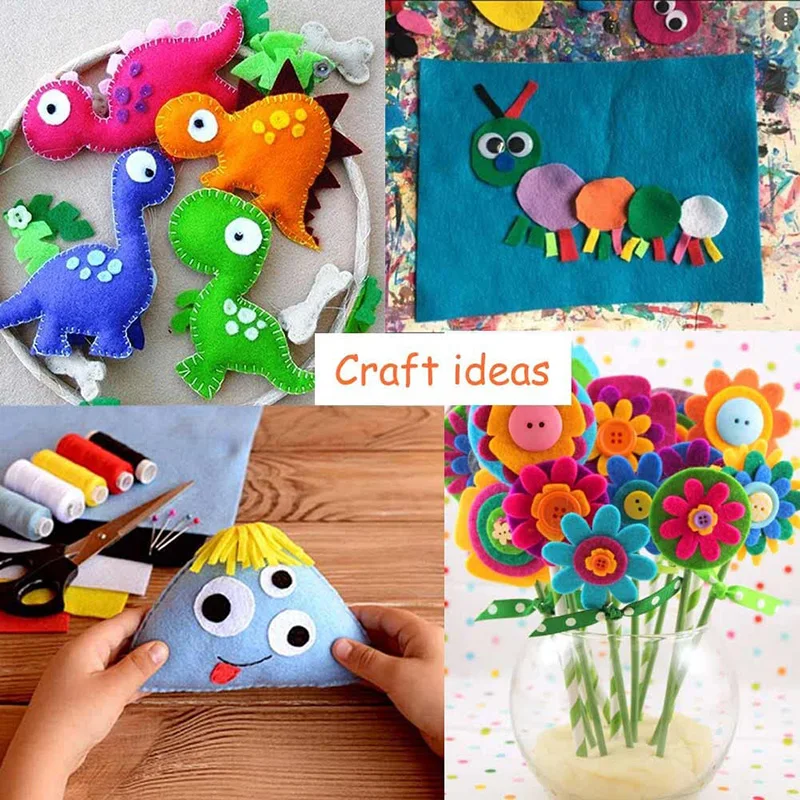 Description Picture 4 of itemChzimade 500/1000Pcs White 20/25/30/40mm Round Felt Circle Pads Die Cut Appliques DIY Cardmaking Sewing Craft