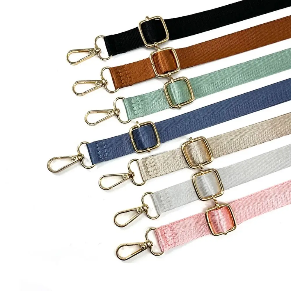 Women's Nylon Crossbody Bag Strap - Adjustable Solid Color Accessory