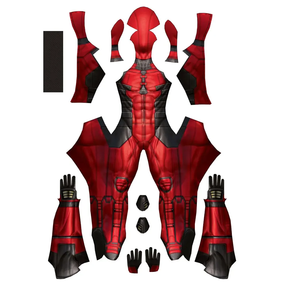 Halloween New Deadpool Cosplay Costume Superhero Adults Kids Zentai Suit Men Boys Male Full Bodysuit Jumpsuit