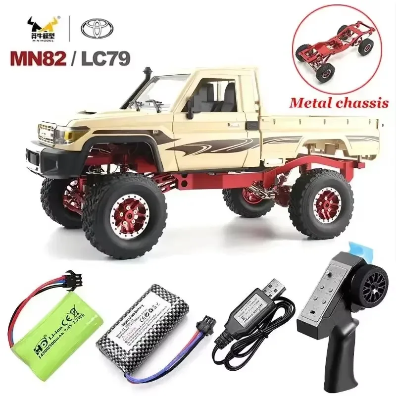 ホビーラジコン MN82s MN82S MN82 Toyota Rc 4x4 Rc CAR 2.4g 1/12 Full Scale Off