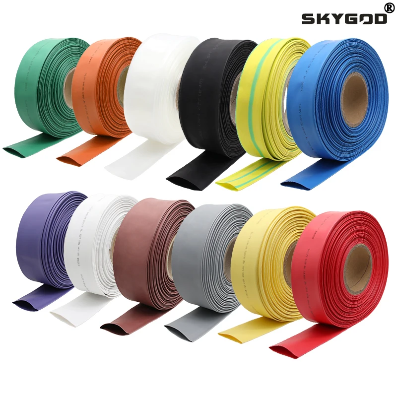 

2:1 Heat Shrink Heatshrink Tube Dia 45 50 60 70 80 90 100 120 150 180 210mm Polyolefin Thermal Cable Sleeve Insulated Tubing