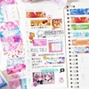 Korean Ins Cute PET Flash Film Decoration Adhesive Tape Planner Handbook DIY Scrapbooking Journal Collage Material Stickers Gift 4