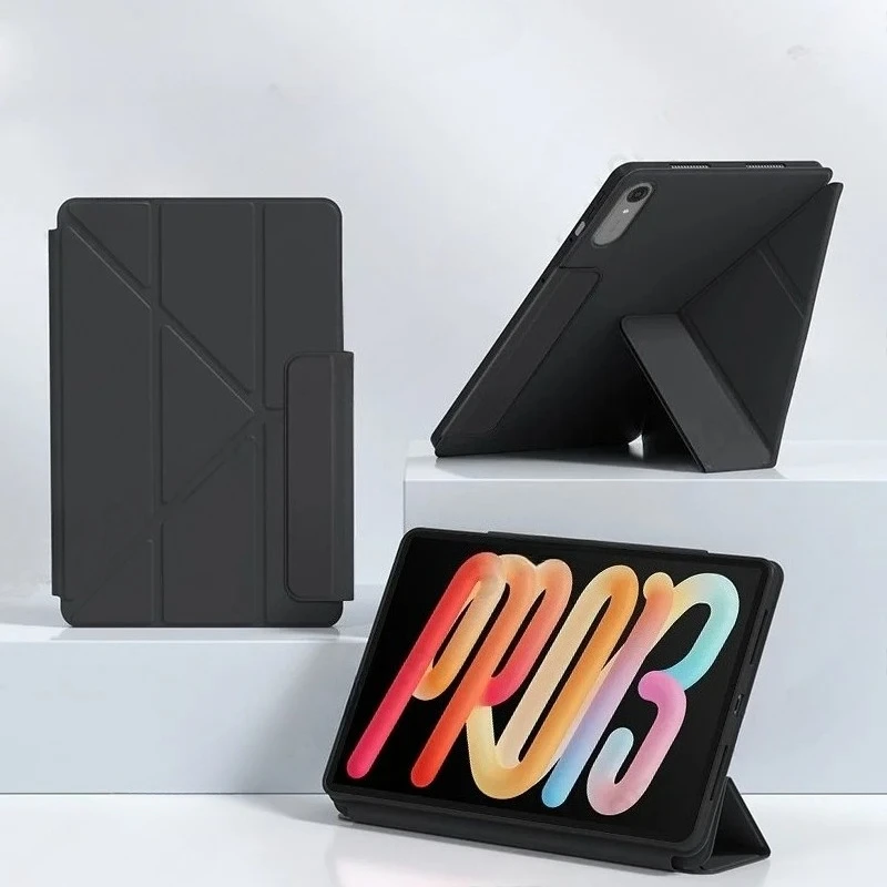 Premium Magnetic PU Leather Fold Stand Cover