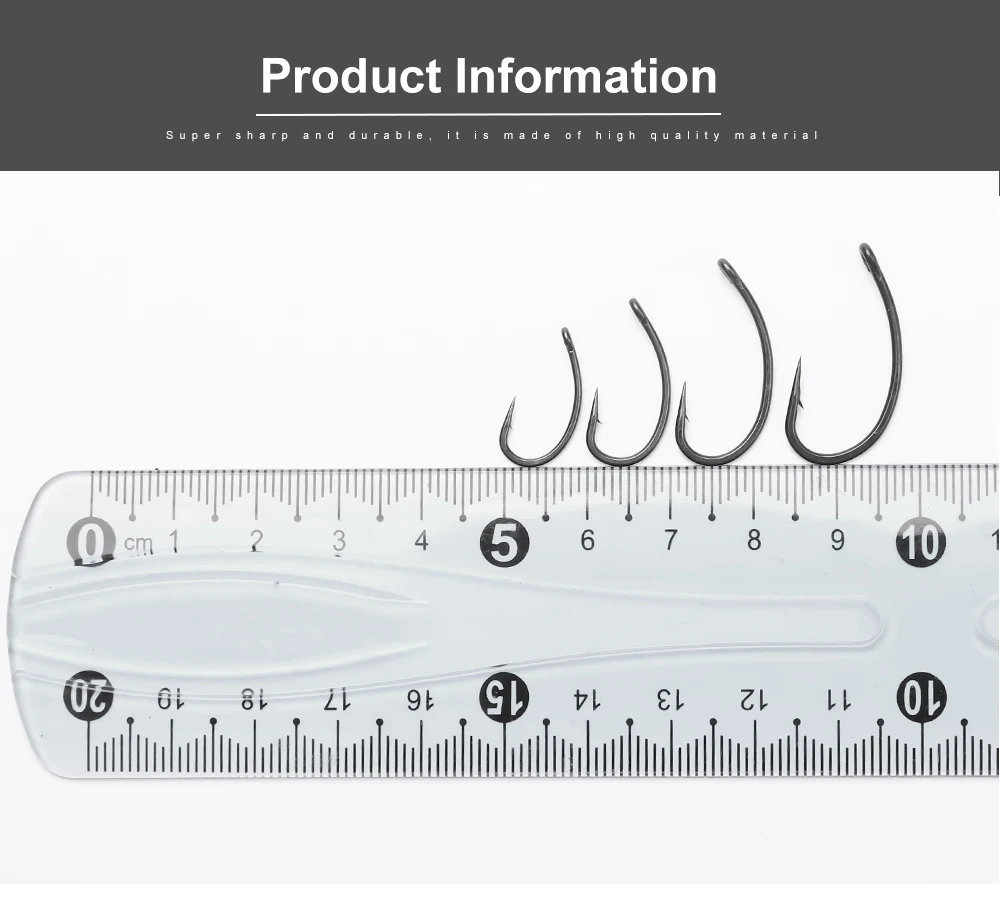 Karpfen Angelhaken 10 TEILE/LOS Pinpoint Klaue Haken PTFE Beschichtung High Carbon Edelstahl Eyed Fisch scharfe Haken für Karpfen Angeln – Detail 5