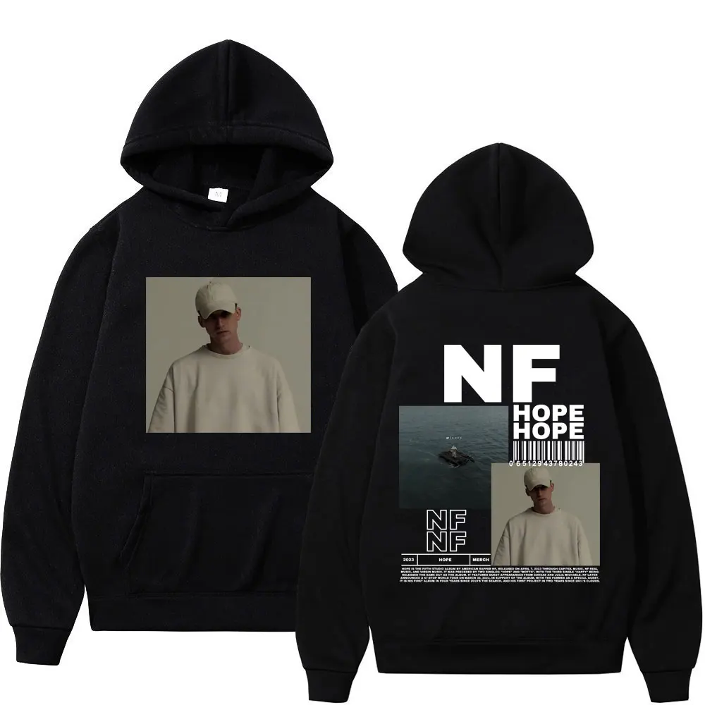 

Rapper NF Album Hope Double Sided Print Hoodie Men Women Harajuku Hip Hop Hooded Sweatshirt Fashion Casual Long Sleeve Pullovers