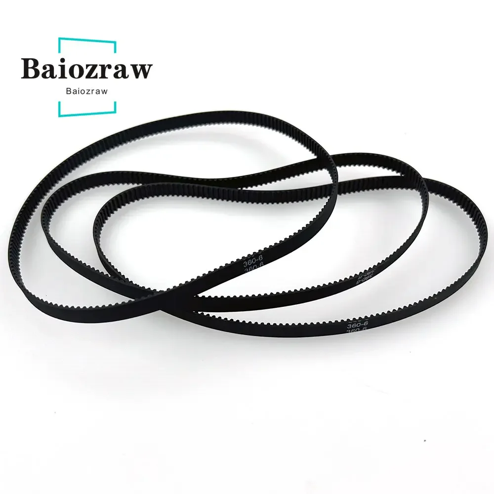 3D Printer Parts GT2 6mm Closed Loop Rubber Timing Belt 302 308 320 330 336 340 348 350mm 2GT 1pcs - 4