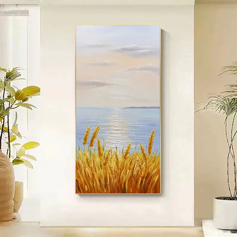 

2805901 Landscape painting hanging painting sofa background wall decoration entry porch oil painting