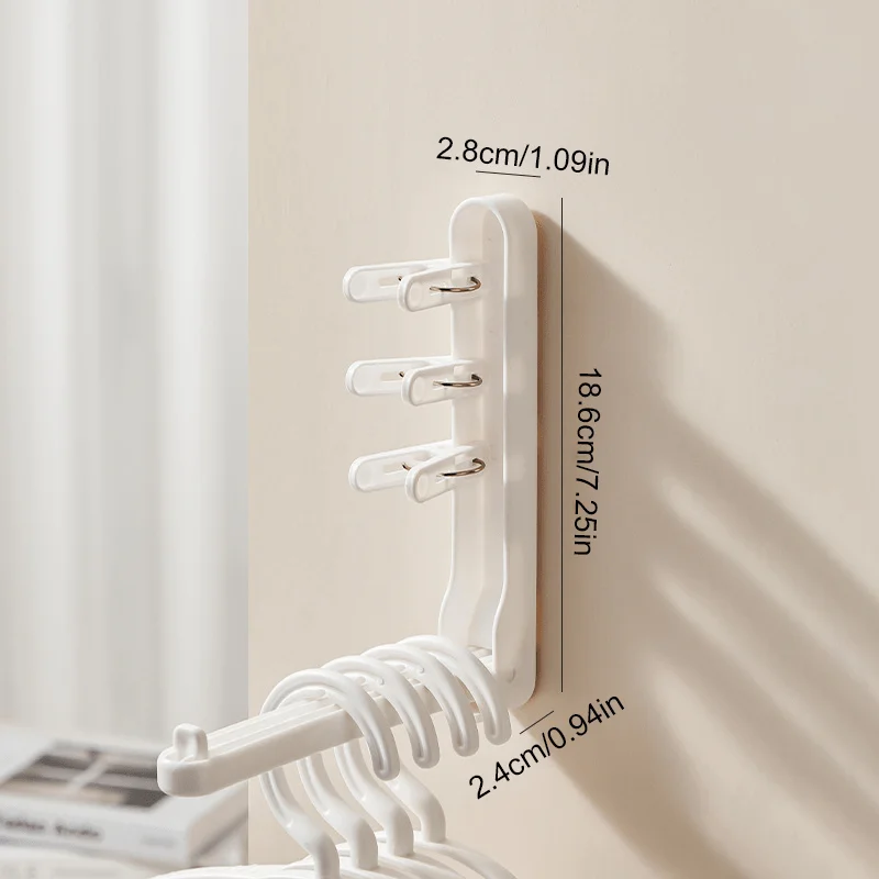 1-Piece car repair tool hanger, plastic folding, wall-mounted with adhesive for garage, handy for auto shops and fans.