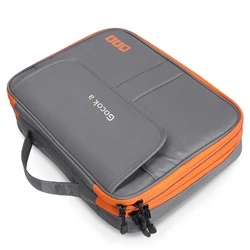 Spacious Dual - Layer Travel Electronics & Gadget Organizer Bag (Grey)