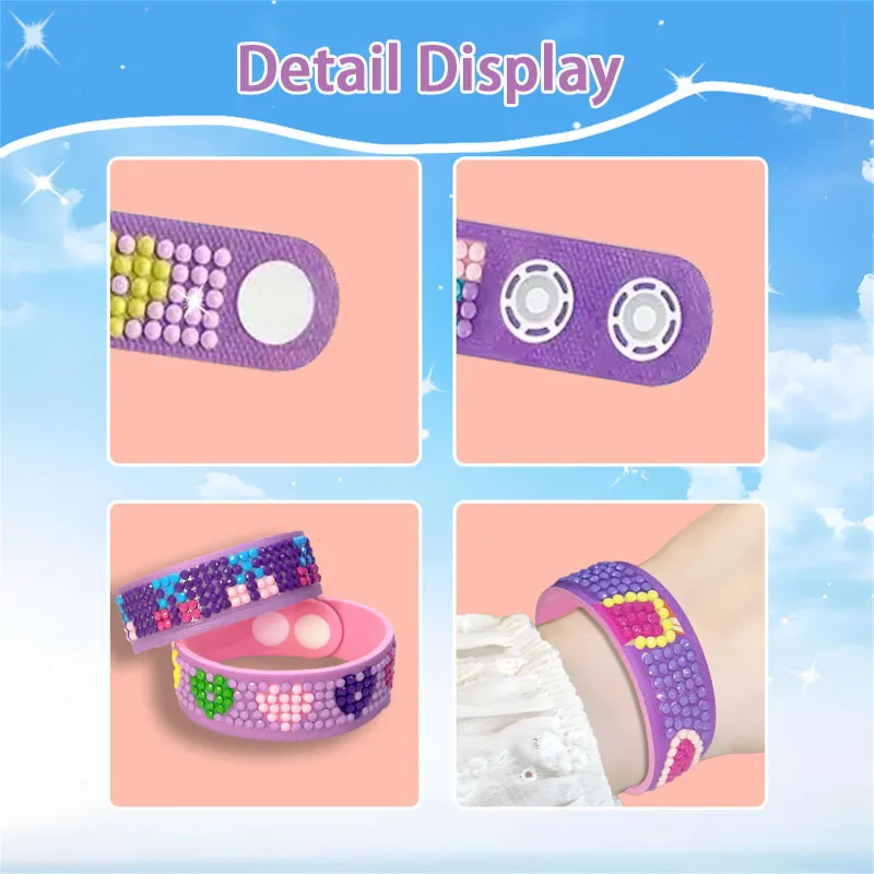 EVA Diamond Painting Bracelet Handmade DIY Material Bag 5D Gems Paint By Number Cartoon Wrist Strap Children Adult Beginner diamond painting,diamond art painting kit,diamond painting set