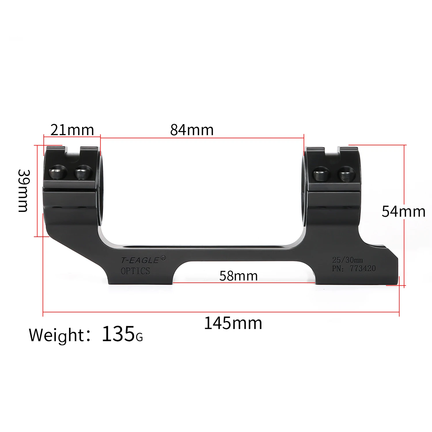 Rifle Scope Mount Rifle Scope Mount Ring Scope Bubble Level T Eagle Hunting Riflescope T11 Mounts 1"/25.4mm & 30mm Rifle Scope Rings for 11mm Weaver Rail with Spirit Bubble Level