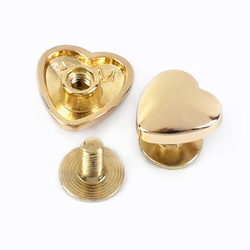 20 Rivets En Métal Avec Anneau De Traction - Pour Cuir, Sacs, Ceintures - Couleur Bronze - DIY Décoration