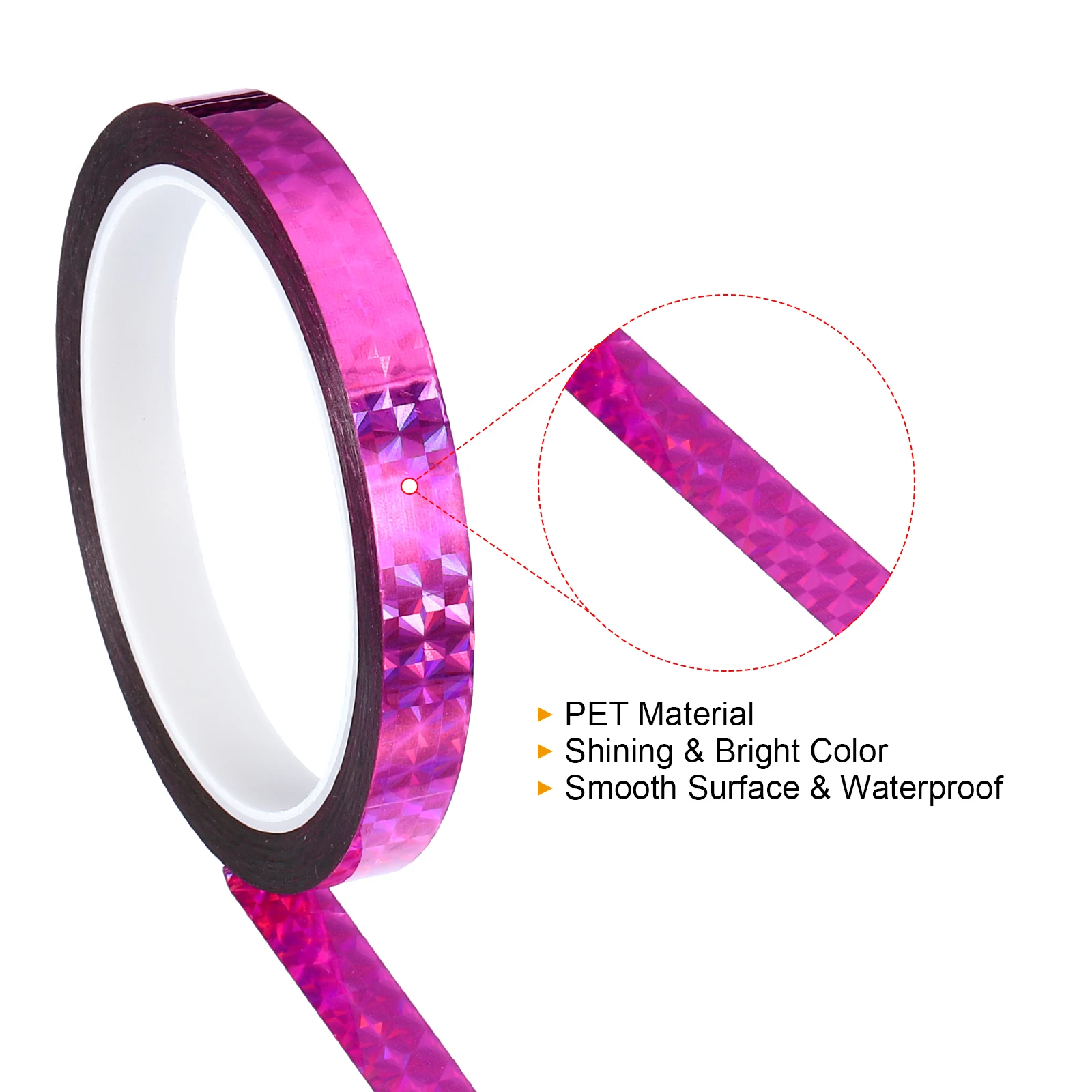 1Pcs 5/8/12mmx50m Prism Tape Holographic Metalized Reflective Adhesive Masking Tape for Detailing Accent Wall Decor Art Craft 2
