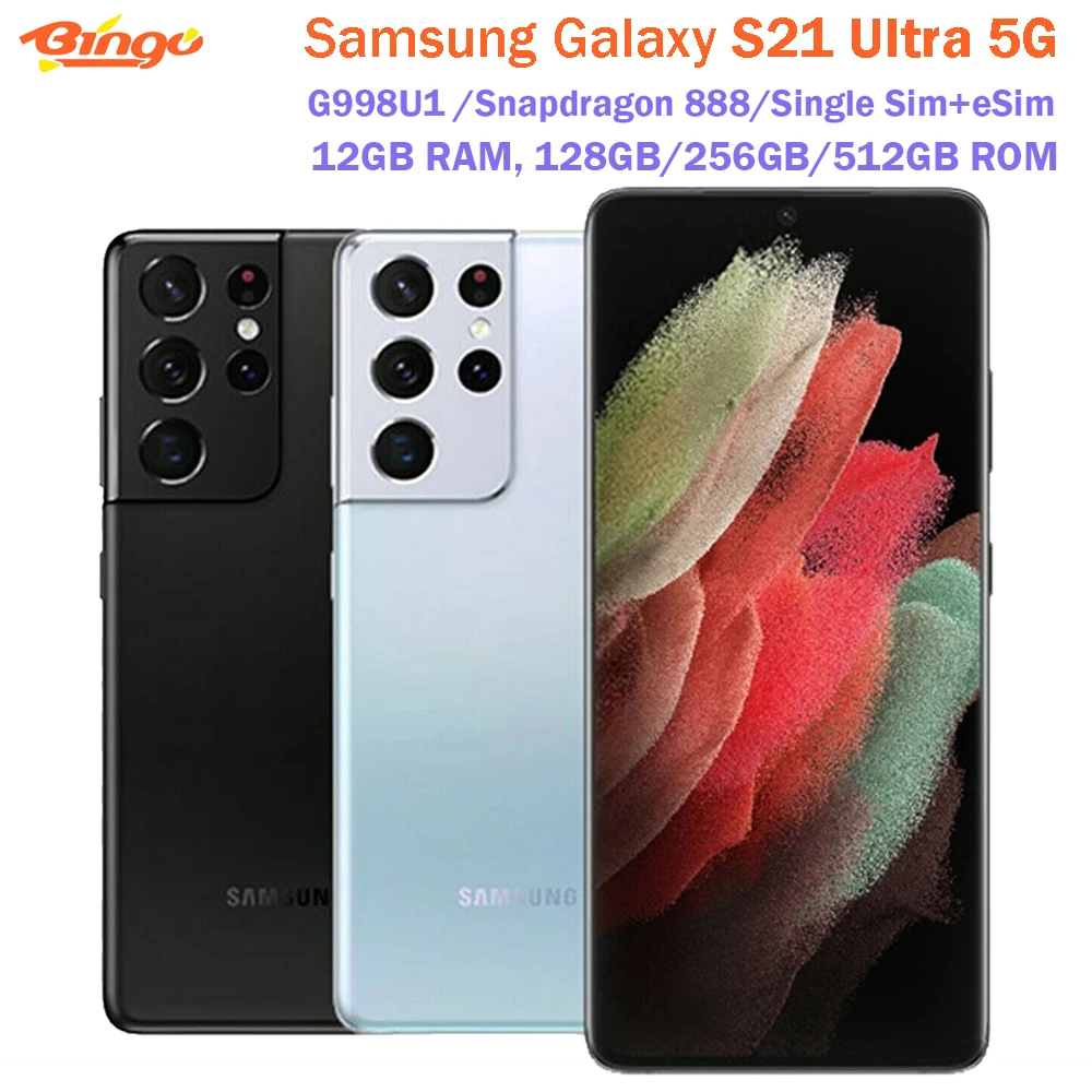 Samsung Galaxy S21 Ultra 5G G998U1 128G/256G/512GB Original Unlocked Phone  6.8
