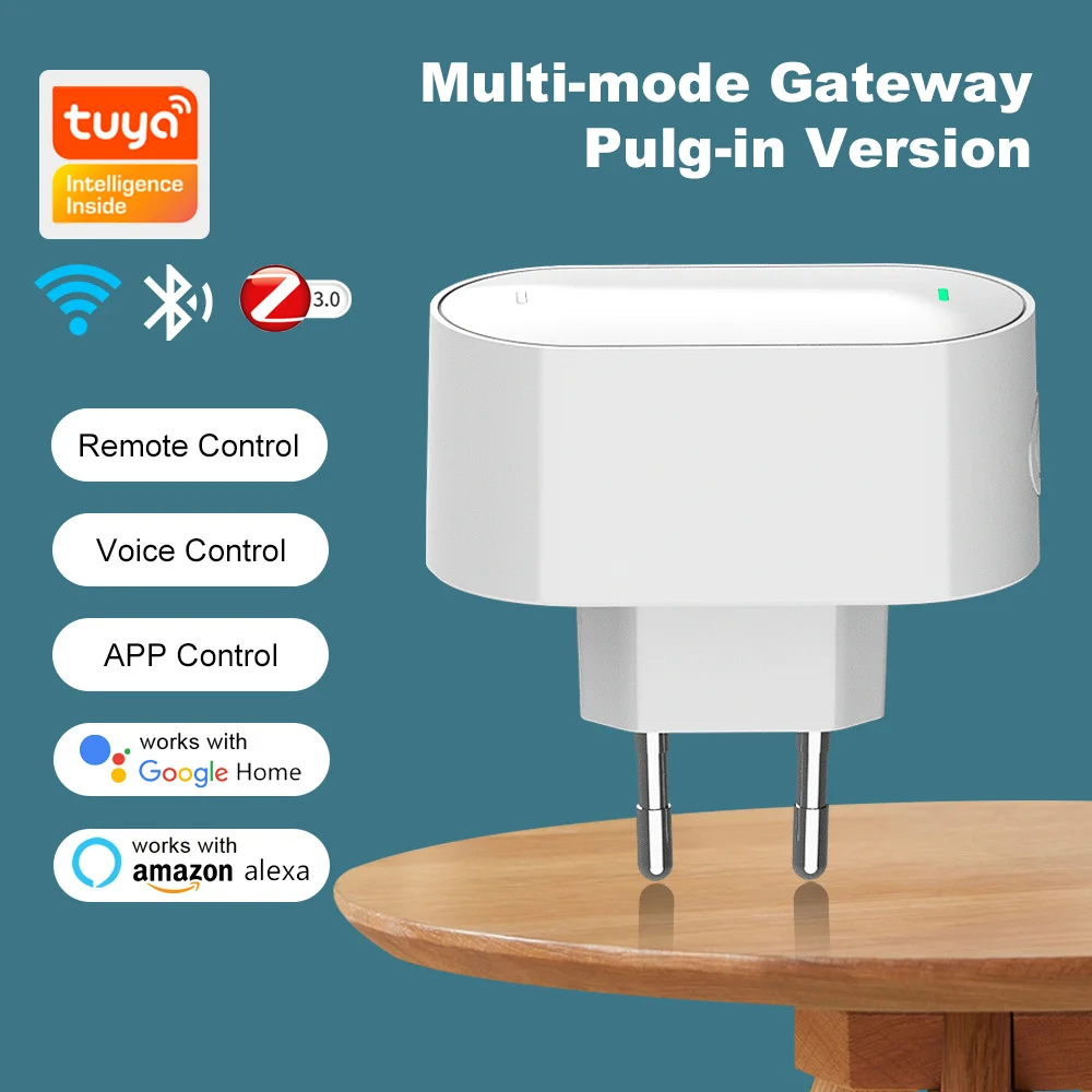 Tuya Plug-in Multi Mode ZigBee Bluetooth Gateway Hub Bridge Smart Life APP Wireless Remote Control Works with Alexa Google Home zigbee gateway smart gateway