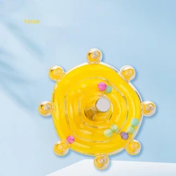 Interactive Spinning Bird Cage Toy with Rattle (YELLOW)