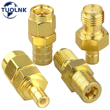 SMA SMB 커넥터 키트, 안테나 동축 어댑터, SMB-SMA 수-암 RF 동축 커넥터 키트, 로트 당 4 개, 2 개