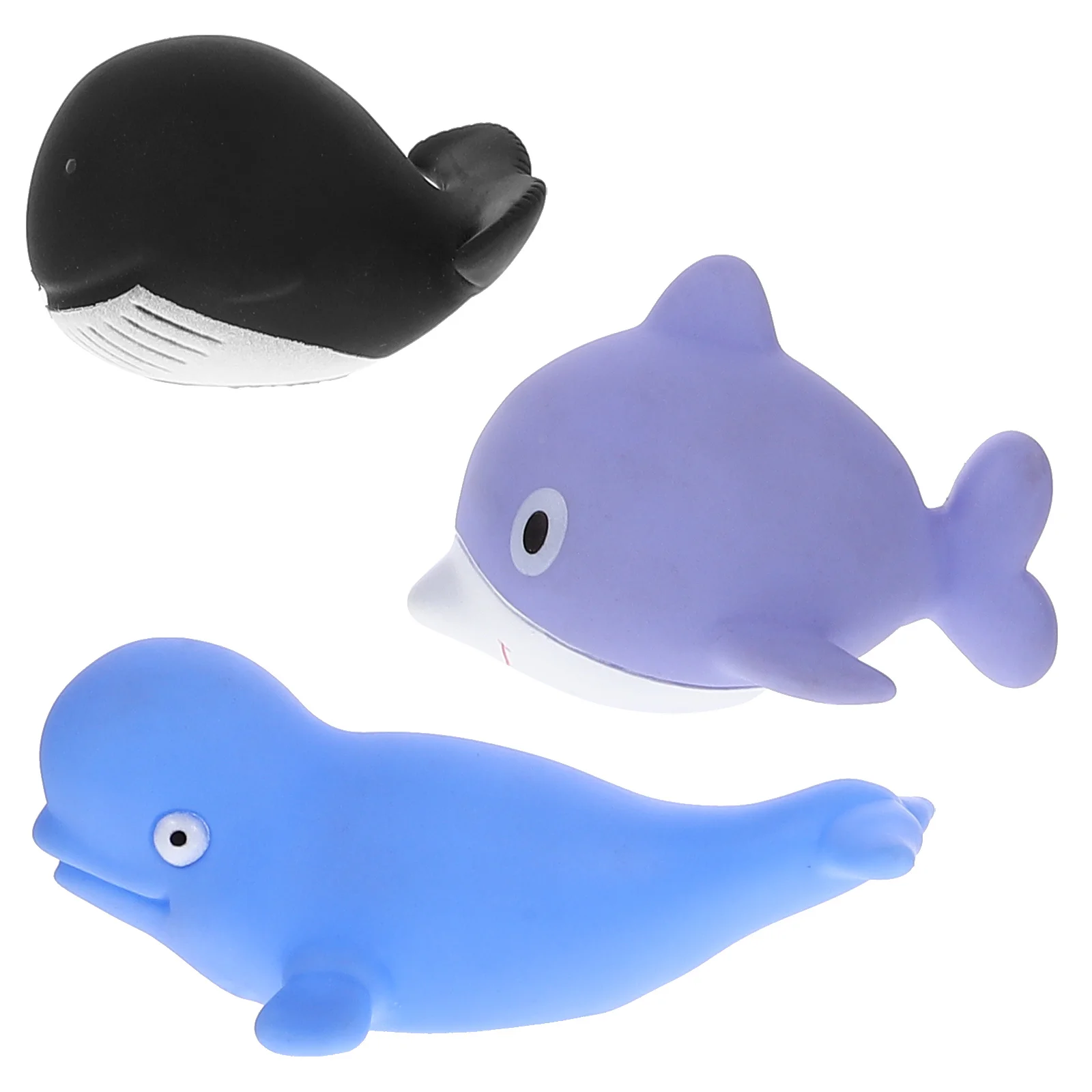 

3pcs Pool Water Toy Shower Plaything Cartoon Marine Animal Toy Plaything For Baby Toddler