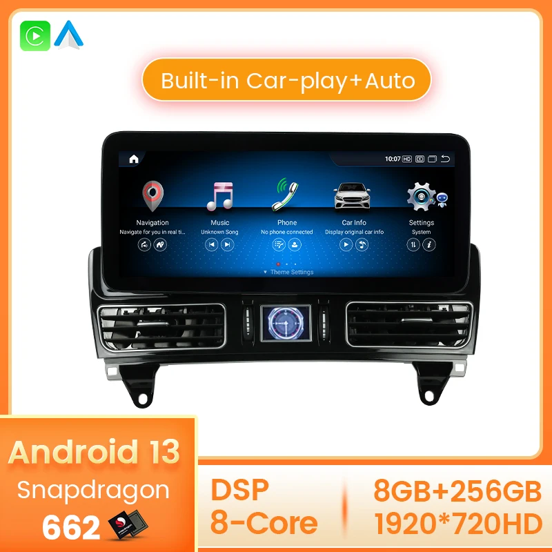 

DSP 1920*720 8-ядерный Android 13 для Mercedes Benz ML GL GLE GLS W166 X166 2012-2020 GPS Navi автомобильный радиоприемник мультимедийный Carplay стерео