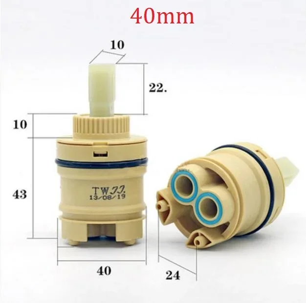 MTTUZK and retail ceramic spool faucet accessories 25/35/40mm hot and cold water valve Faucet Cartridge