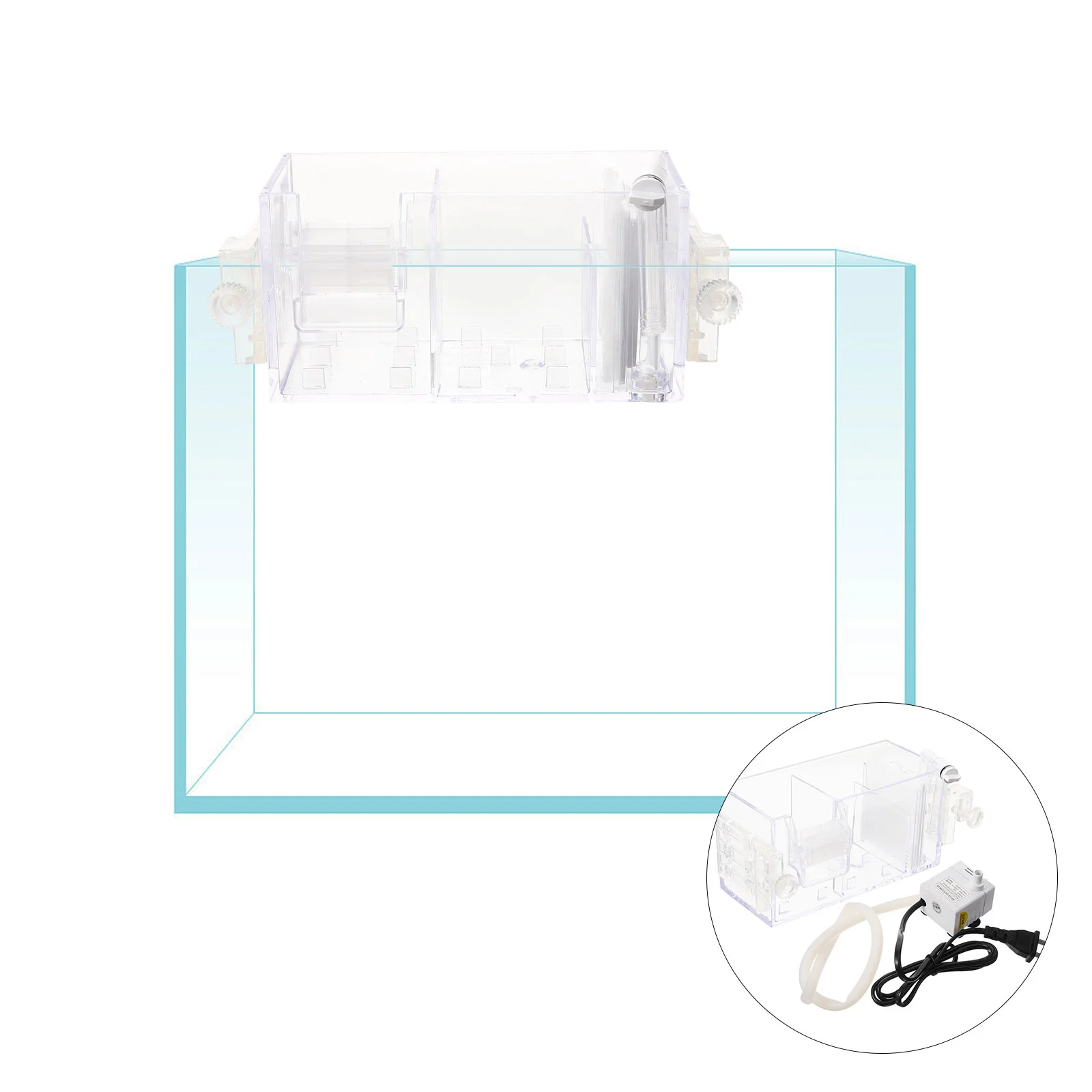 

Aquarium Filtration Box With Filter Aquarium Purification Box Cleaning Drip Box Filter Box Hanging Aquarium Fish Tank Box