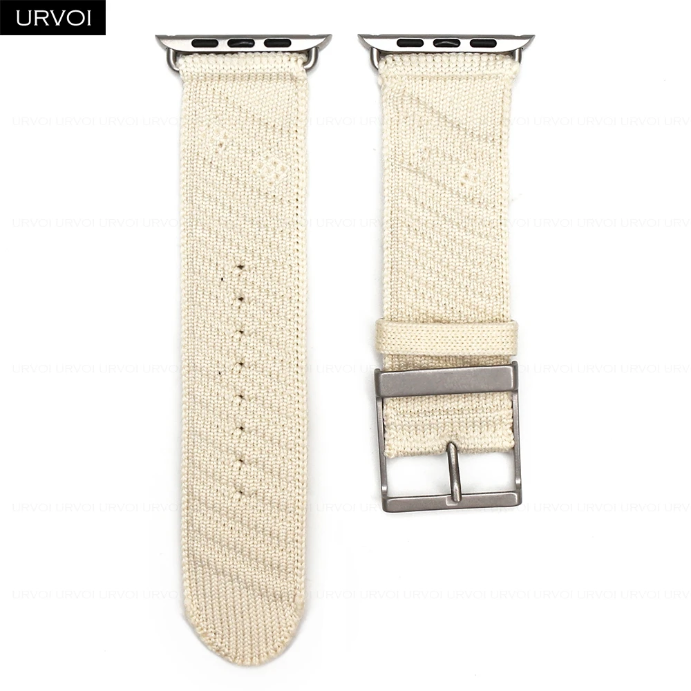 URVOI Ocean Waves Pattern Strap with Custom Buckle