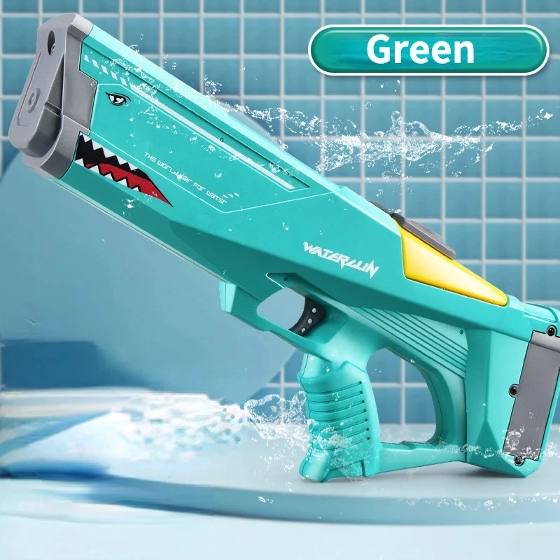 Shark Electric Water Gun Toys Bursts Children's High-pressure Strong Charging Energy Water Automatic Water Spray Kids Toy Guns 3