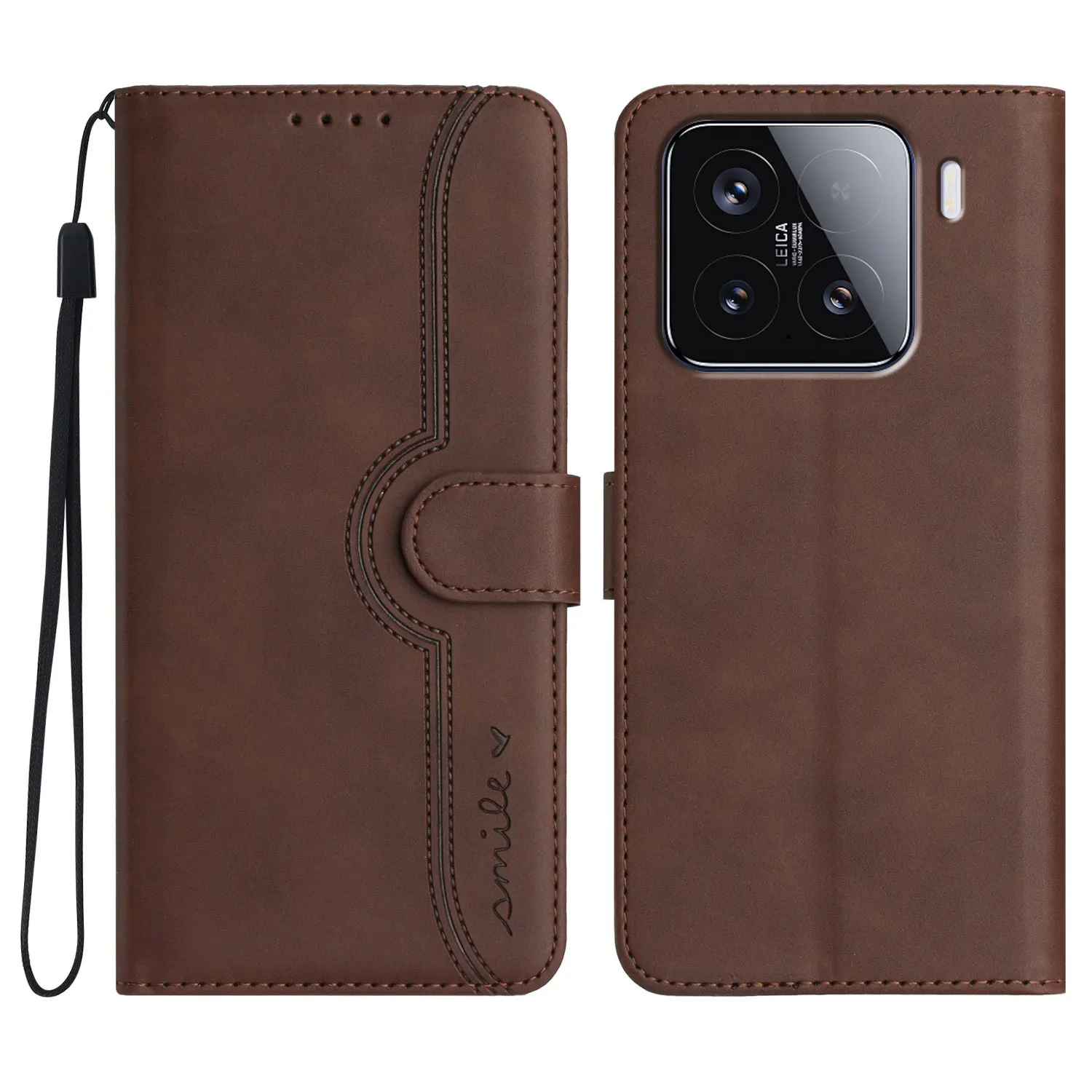 Luxury Leather Flip Wallet Phone Case - Elegant Book Style Cover