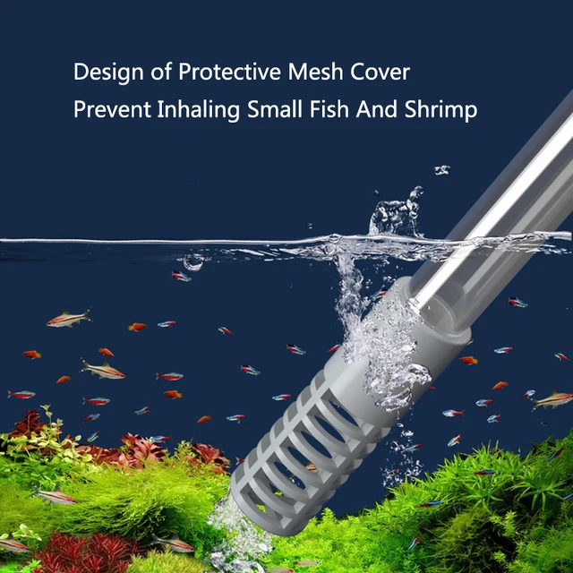 Aquarium Fish Tank Water Changer Air Pump Cleaning Tools Aquarium Gravel Cleaner Vacuum Siphon Pump with Filter Nozzle New 5